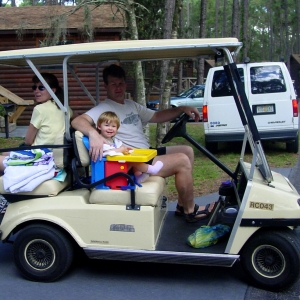 Our Golf Cart at Ft. Wilderness