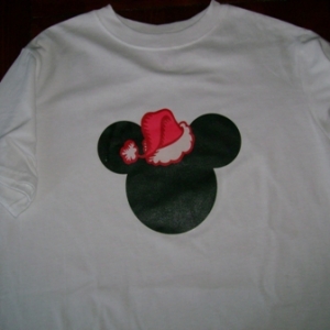 Disney Mickey Santa Head shirt