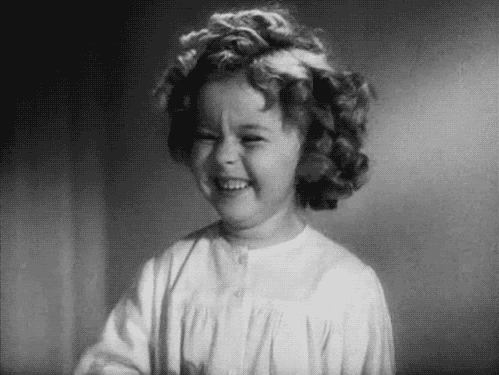 Shirley Temple giggling. | Shirley temple, Funny pictures, Laugh